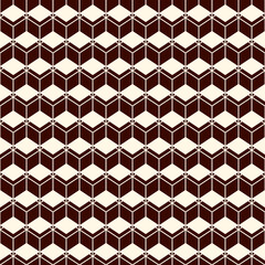 Repeated diamonds background. Geometric seamless pattern with polygons tessellation. Rhombuses and lozenges motif.