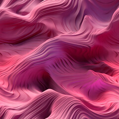 Obraz premium Seamless pattern of futuristic 3D image of digital waves. Abstract waves wallpaper and background.