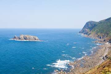 Gulf of Biscay view from cape Villano, Spain