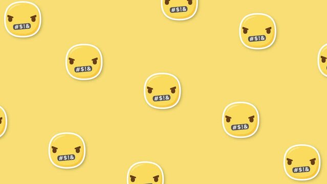 anger emoji yellow background