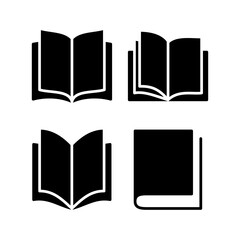 Book icon vector illustration. open book sign and symbol. ebook icon