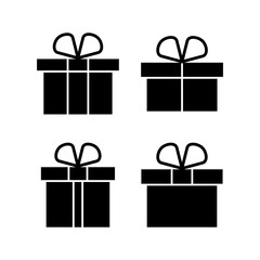 Gift icon vector illustration. gift sign and symbol. birthday gift