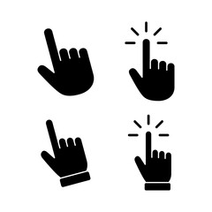 Fototapeta premium Hand cursor icon vector illustration. cursor sign and symbol. hand cursor icon clik