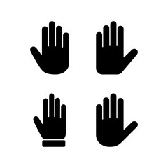 Hand icon vector illustration. hand sign and symbol. hand gesture