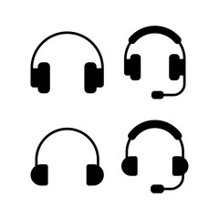 Headphone icon vector illustration. Headphone sign and symbol