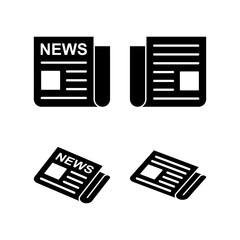 Newspaper icon vector illustration. news paper sign and symbolign