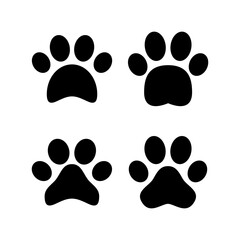 Fototapeta na wymiar Paw icon vector illustration. paw print sign and symbol. dog or cat paw