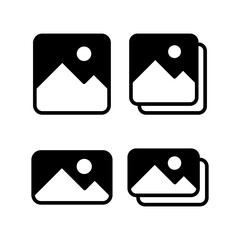 Picture icon vector illustration. photo gallery sign and symbol. image icon