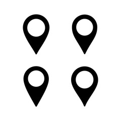 Pin icon vector illustration. Location sign and symbol. destination icon. map pin