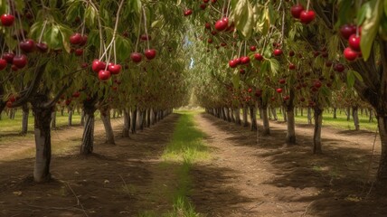 Fototapeta na wymiar Cherry Picking Season