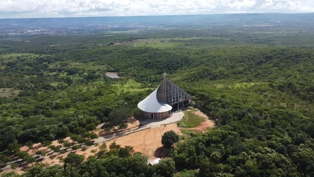 Cariri Cear&aacute; Juazeiro do Norte Crato Cidade Sert&atilde;o Nordeste Est&aacute;tua Padre C&iacute;cero Nossa Senhora Fatima Colina Horto Paisagem Igreja Museu Religi&atilde;o Religioso Chapada Araripe Religiosidade Drone A&eacute;reo