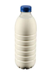 Milch Milchflasche in plastik PET Flasche 
cut out isoliert