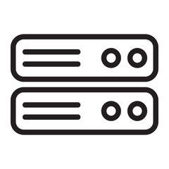 database storage line icon