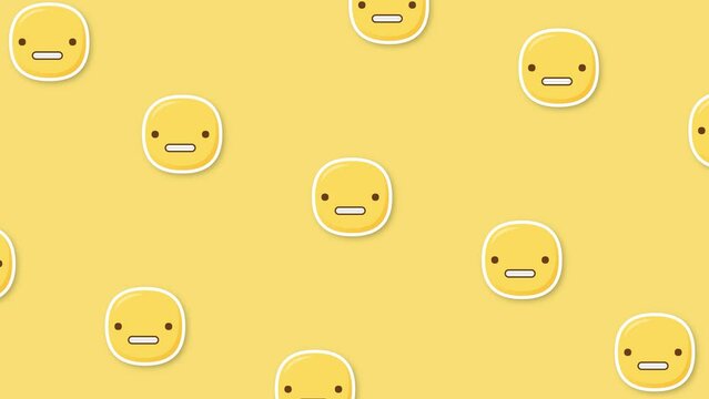 grimacing emoji yellow background