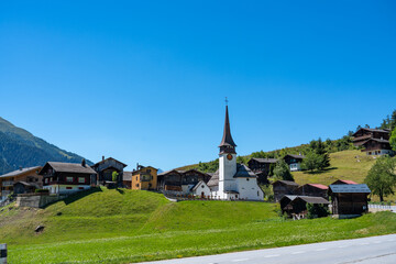 Fototapeta na wymiar Small town in Switzerland