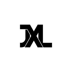 jxl typography letter monogram logo design