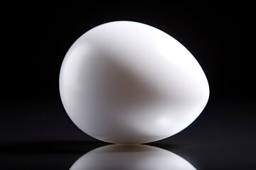 A Rare Symbol of Joy: White Egg Shell for Easter Breakfast, Generative AI
