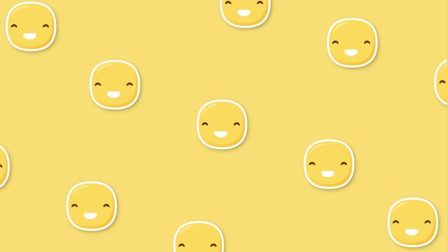 smile face emoji yellow background