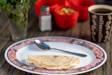 quesadilla casera artesanal comida mexicana queso platillo