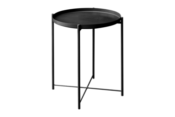 Coffee table made of steel