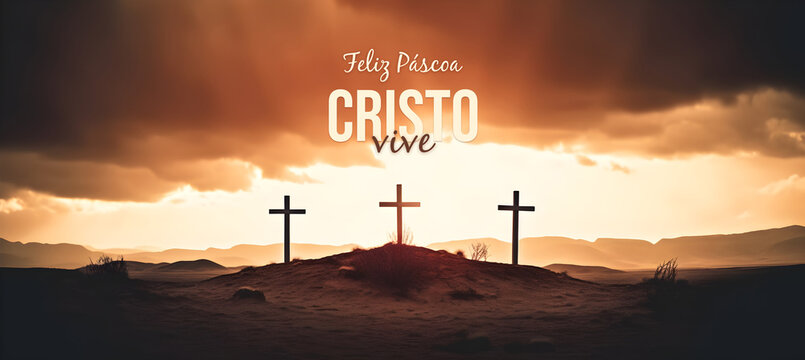 Feliz P&aacute;scoa. Cristo vive