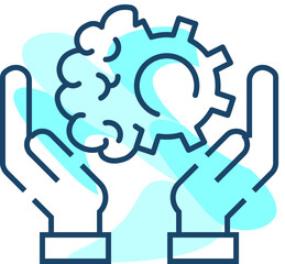 Artificial Intelligence (AI) icon concept with ChatGPT, artificial intelligence chatbot, Machine learning.