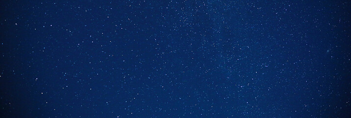 Amazing starry sky at night, banner design