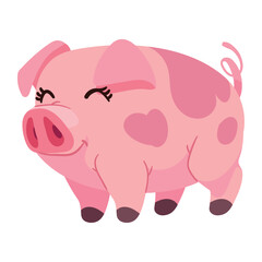 cute pork farm animal