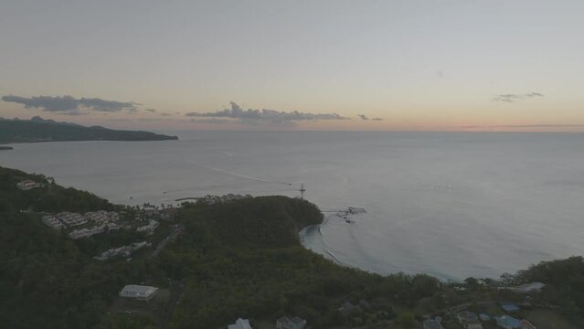 Sunset at Labrollette Bay in St. Lucia
