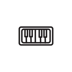 Instrument Keyboard Keys Outline Icon