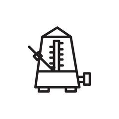 Instrument Metronome Music Outline Icon