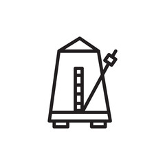 Instrument Metronome Music Outline Icon