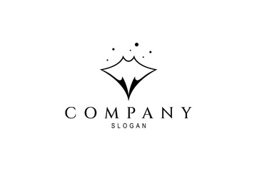 stingray logo in simple line design style