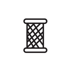 Bobbin Spool Sewing Outline Icon