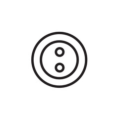 Botton Cloth Clothing Outline Icon