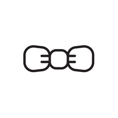 Fototapeta premium Bow Clothes Fashion Outline Icon