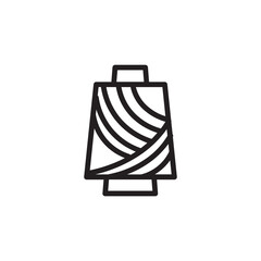 Bobbin Thread Roll Outline Icon