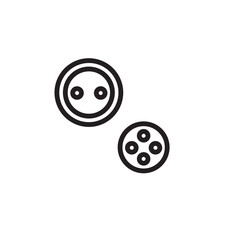 Cloth Dresser Button Outline Icon