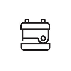 Electronic Machine Sewing Outline Icon