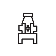 Foot Machine Tailor Outline Icon