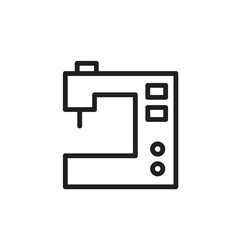 Machine Sew Sewing Outline Icon