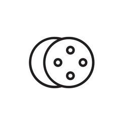 Knit Machine Sewing Outline Icon
