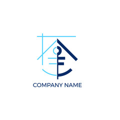 anchor and house logo template company