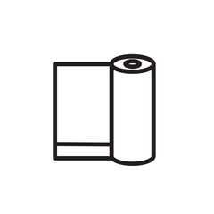 Clothes Fabric Roll Outline Icon