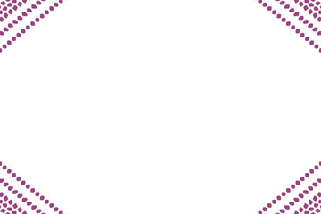 紫色のアングルブラシのひし形フレーム素材(透過)