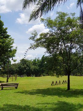 Roda Gigante no Parque Villa Lobos em S&atilde;o Paulo, Brazil