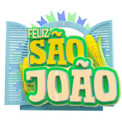 FELIZ SÃO JOÃO SELO 3D