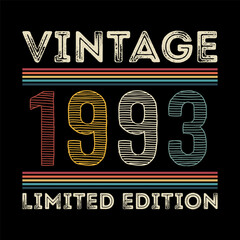 1993 vintage retro t shirt design