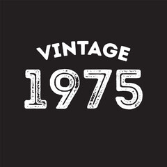 1975 vintage retro t shirt design vector