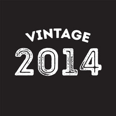 2014 vintage retro t shirt design vector